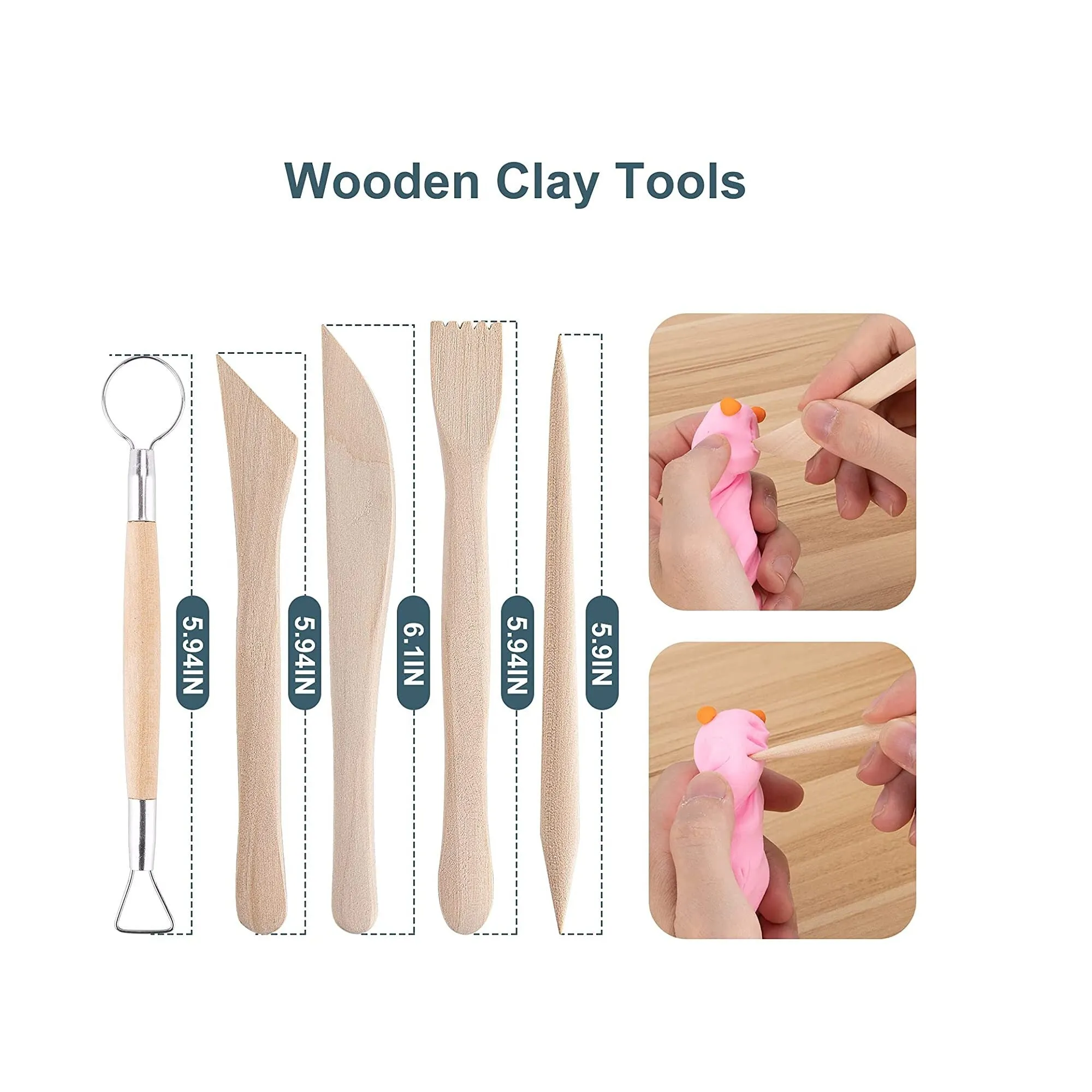 Clay Tools | 25 PCS Polymer Clay Tools | Clay Sculpting Tools Set | Air Dry Clay Tool Set for Pottery Craft