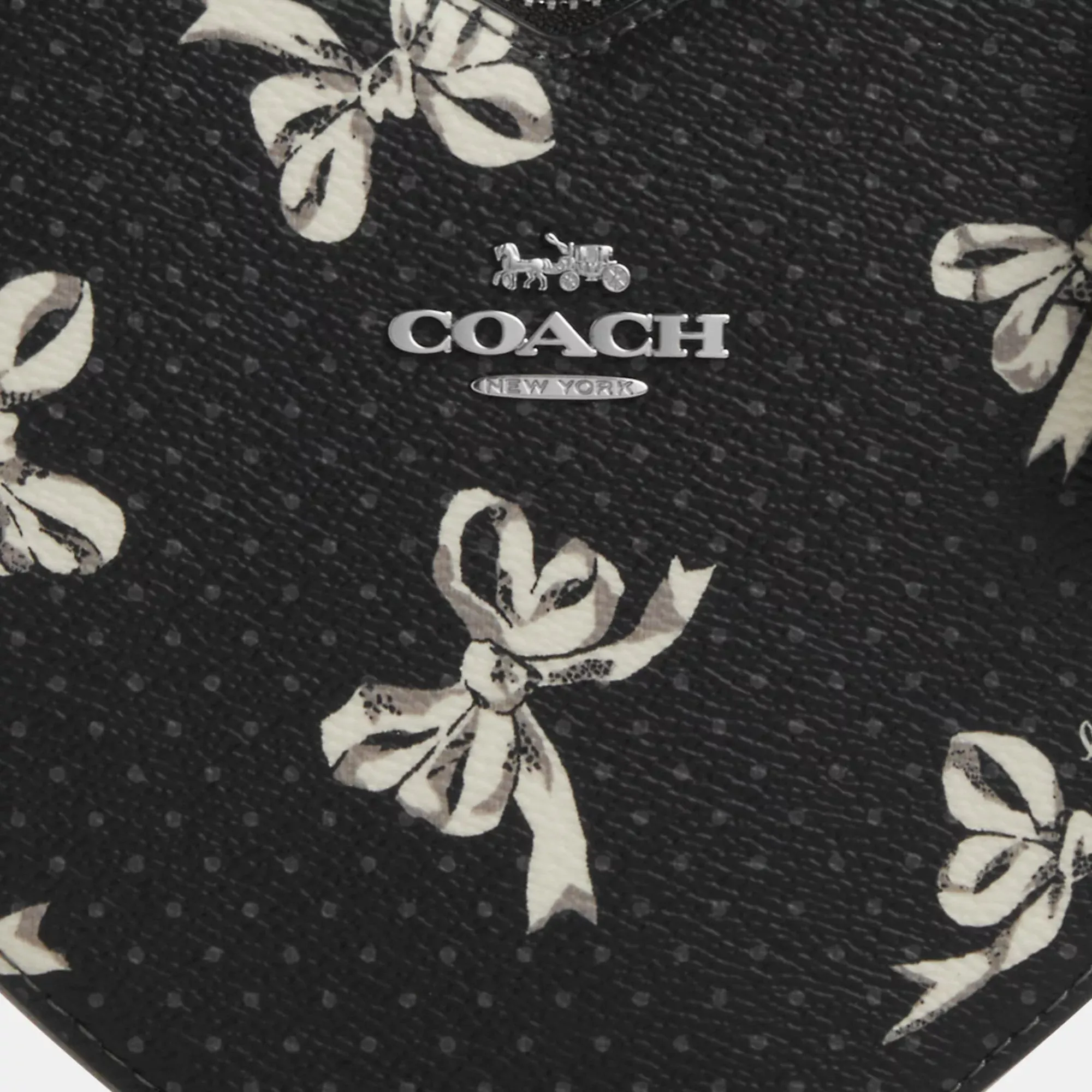 Coach Outlet Heart Crossbody Bag With Bow Print