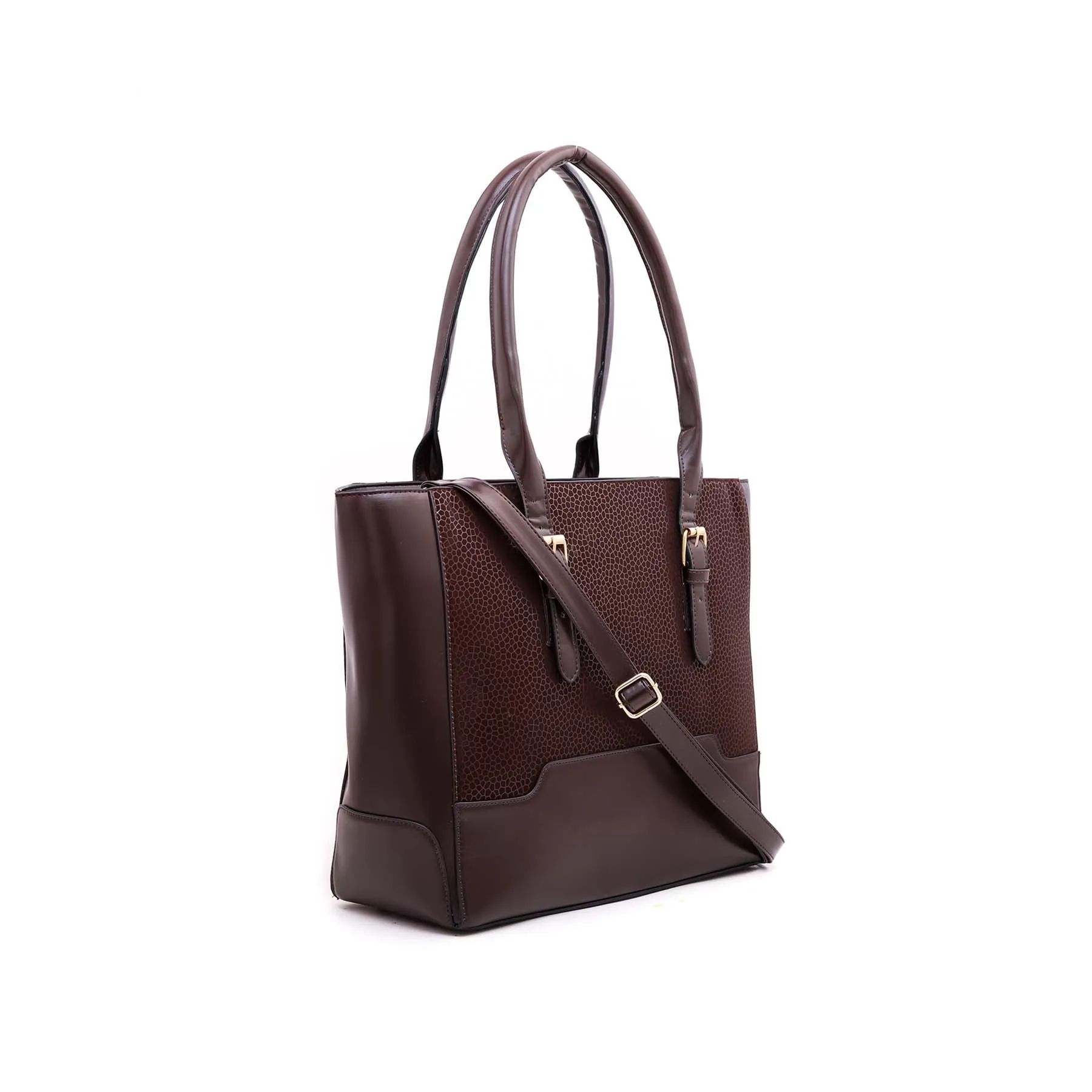 Coffee Formal Hand Bag P54385