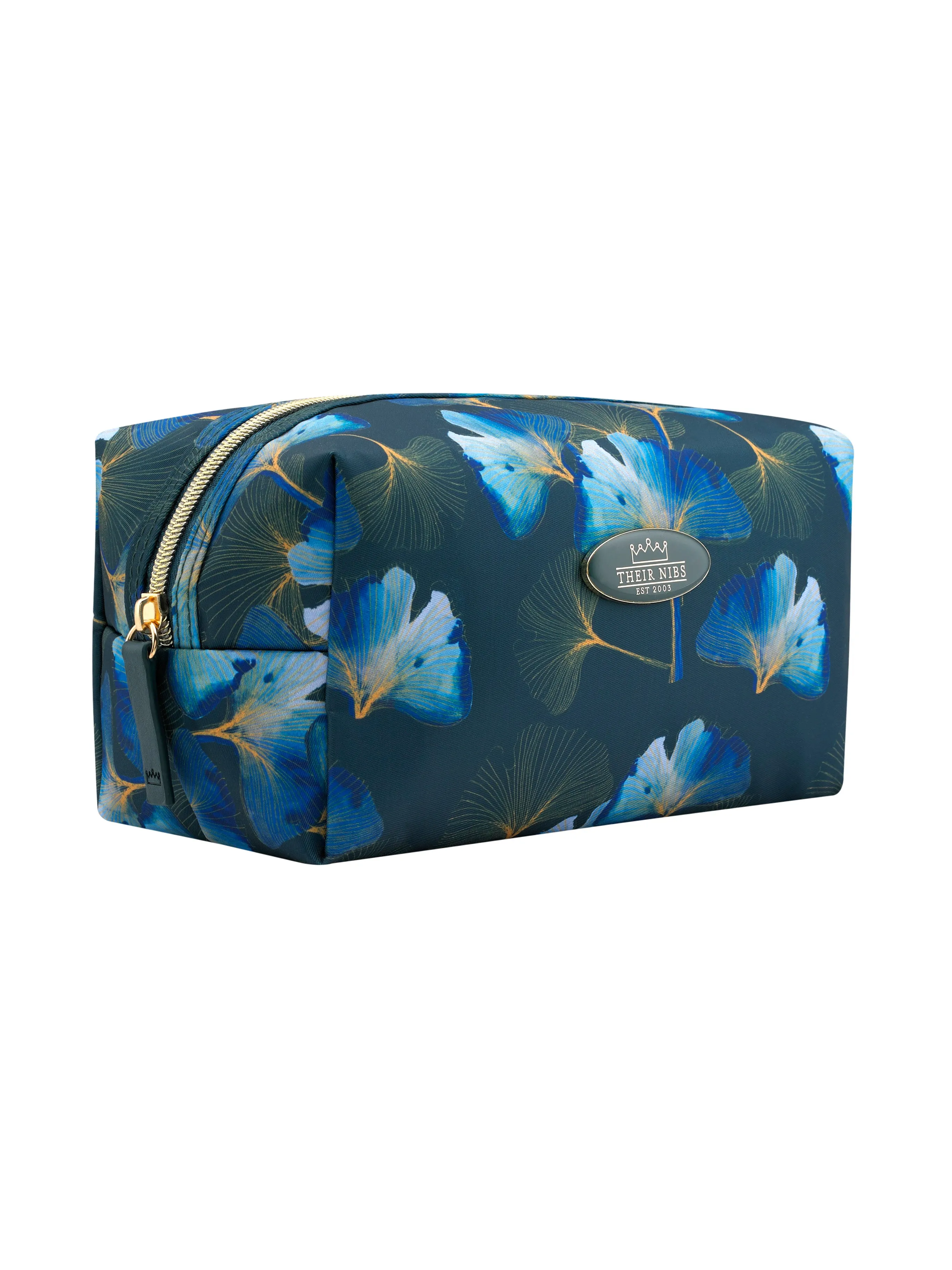 Cosmetic Bag Navy 30s Palms