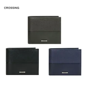 Crossing Infinite Bi-Fold Leather Wallet With Flap And Coin Pouch RFID