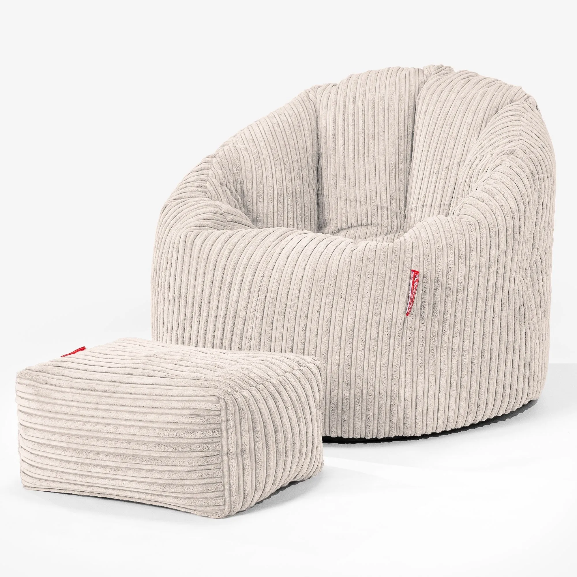 Cuddle Up Beanbag Chair - Cord Ivory