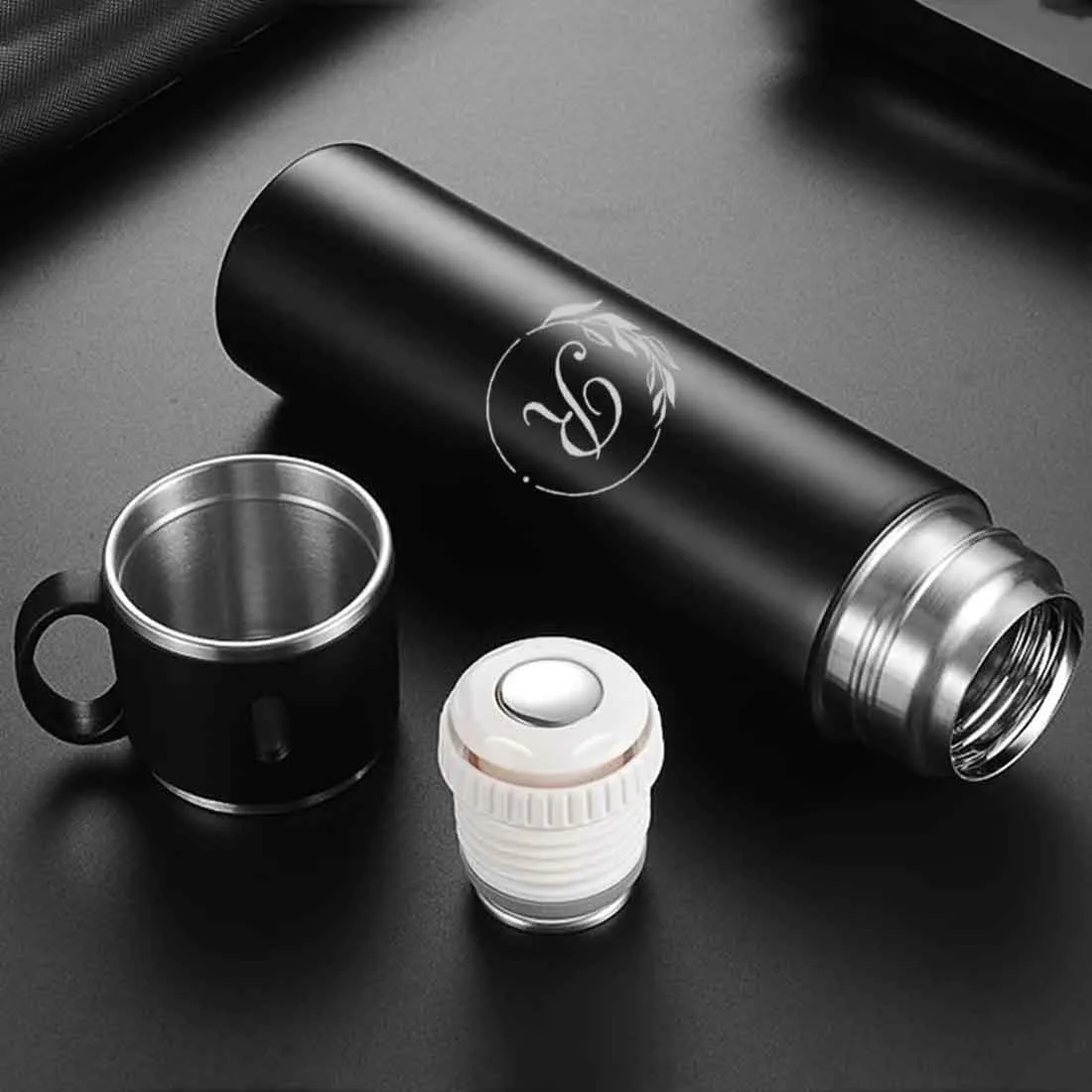 Customised Thermos Bottle With Cups Set for Travel Outdoor