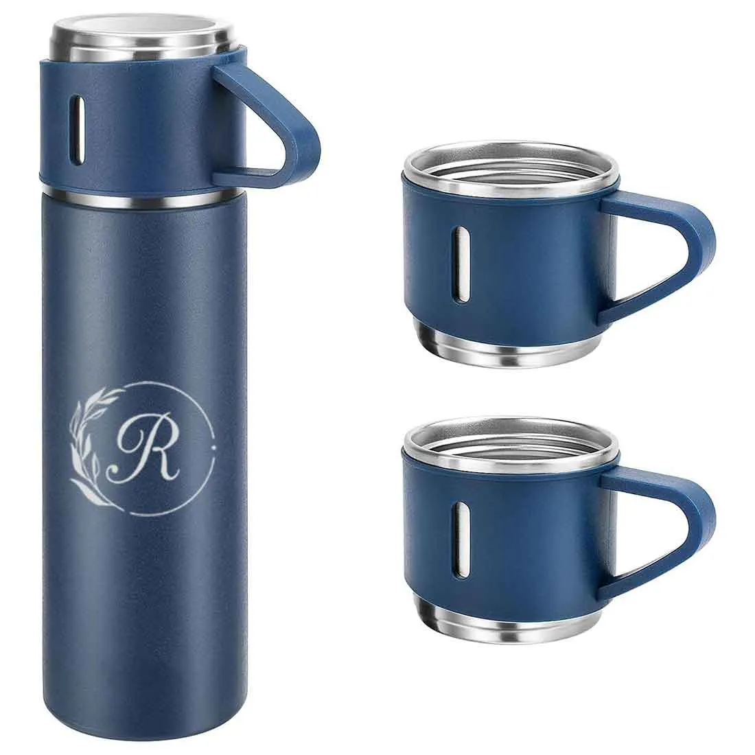 Customised Thermos Bottle With Cups Set for Travel Outdoor