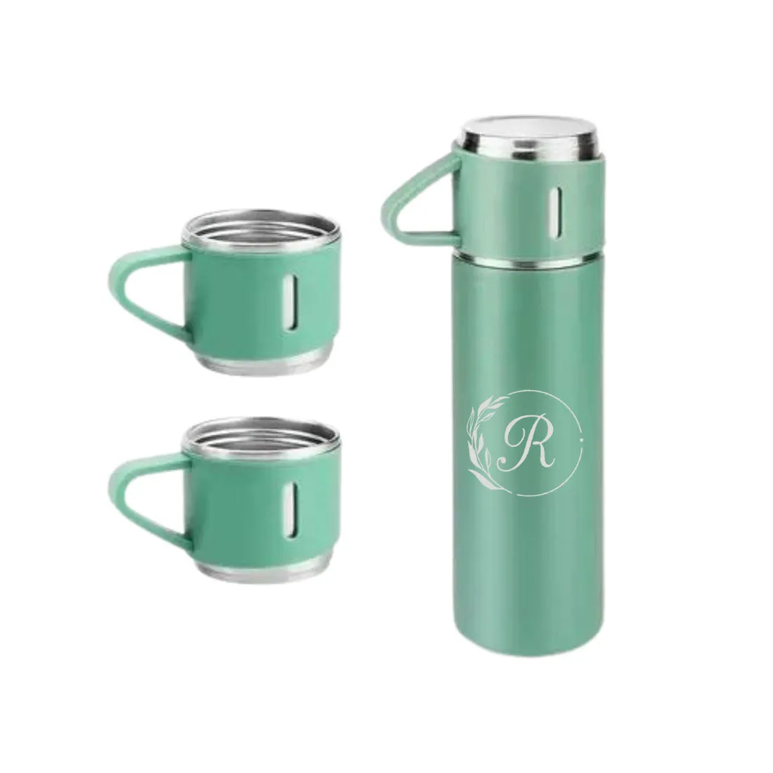 Customised Thermos Bottle With Cups Set for Travel Outdoor