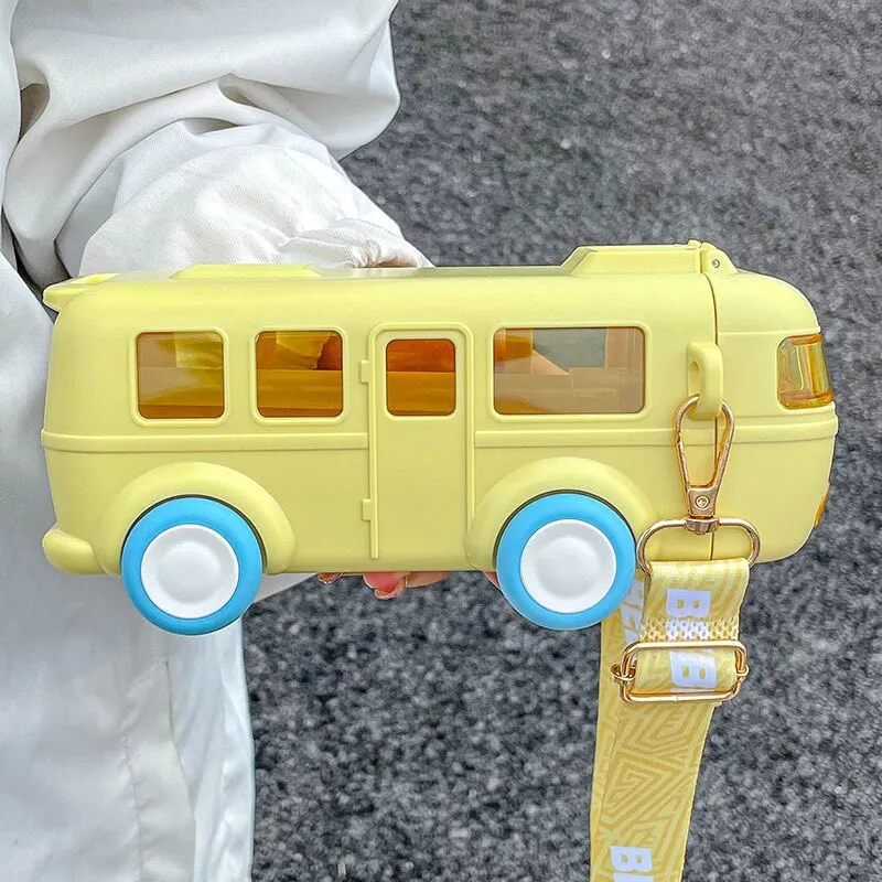 Cute Bus Leak-Proof Little Rider Water Bottle