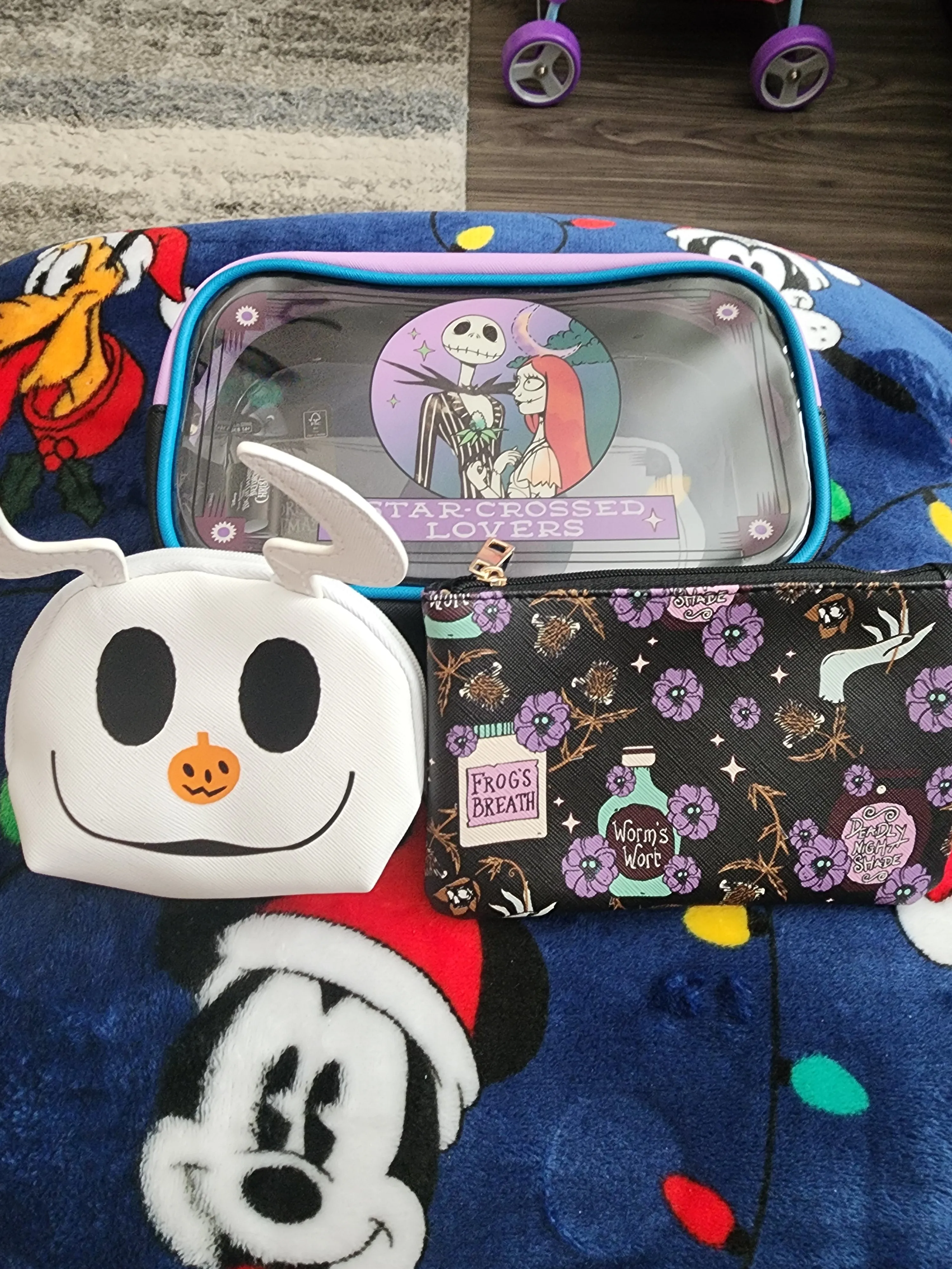 Disney Nightmare Before Christmas Cosmetic Bag Set