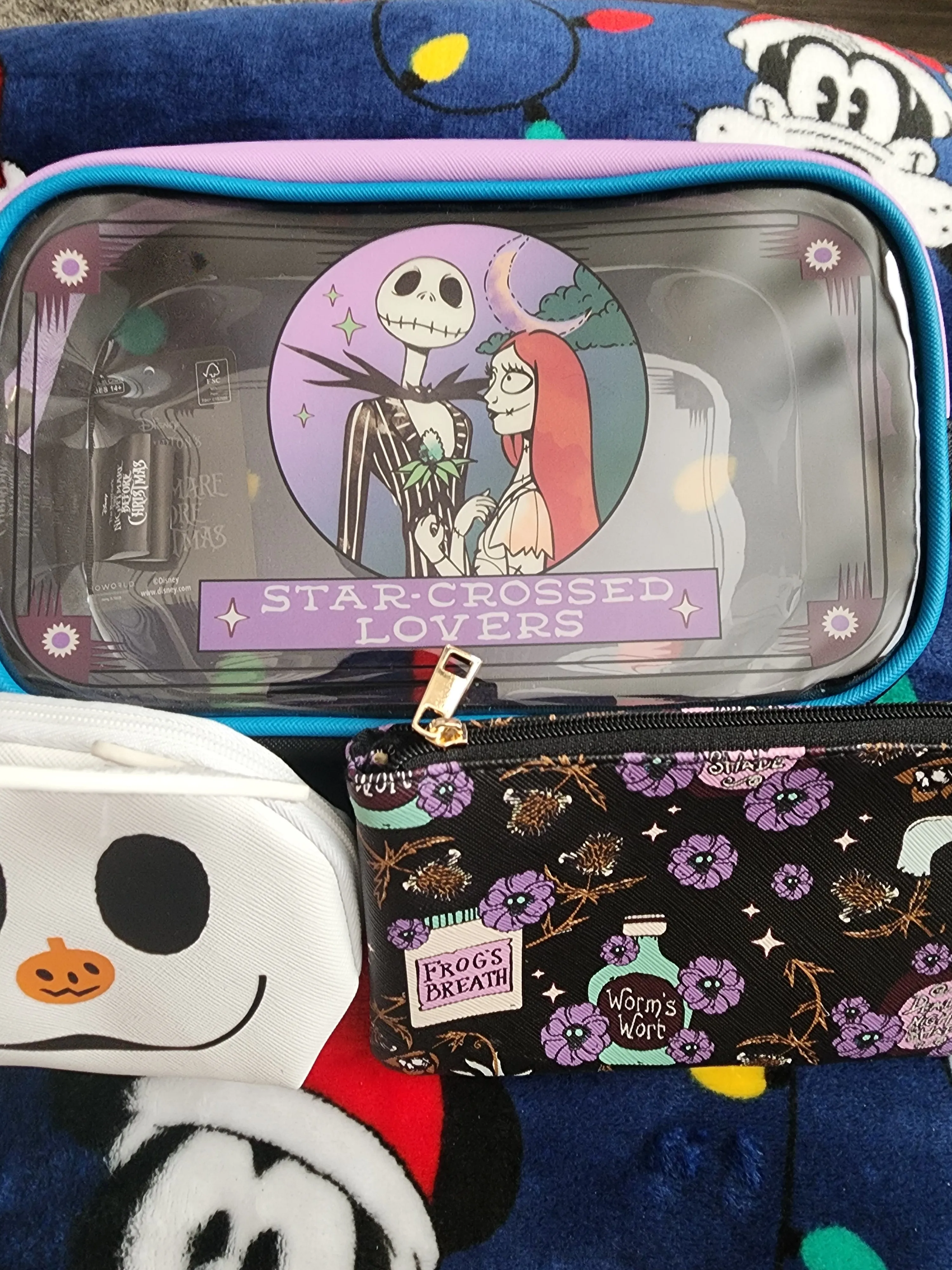 Disney Nightmare Before Christmas Cosmetic Bag Set