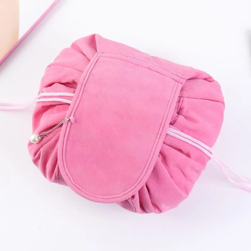 Drawstring Velvet Cosmetic Bag