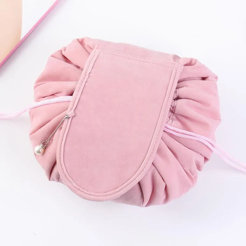 Drawstring Velvet Cosmetic Bag