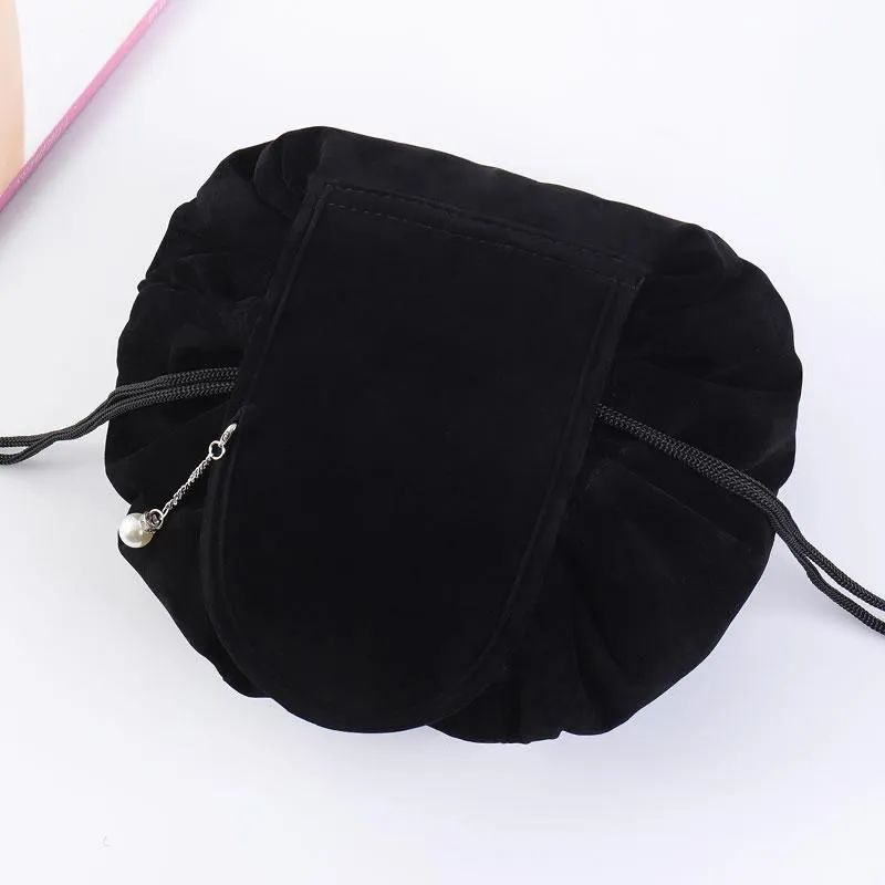 Drawstring Velvet Cosmetic Bag