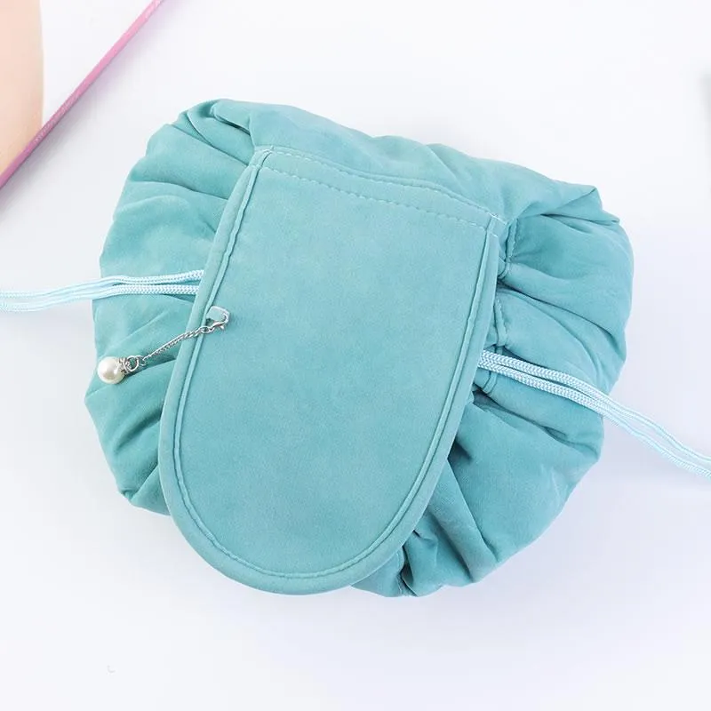 Drawstring Velvet Cosmetic Bag