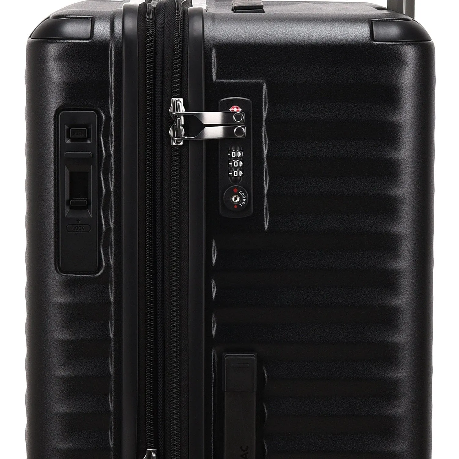 Echolac Celestra 76.5cm Hardcase Expandable 4 Double Wheel Check-In Luggage Trolley Black - PC183XA BLACK 28