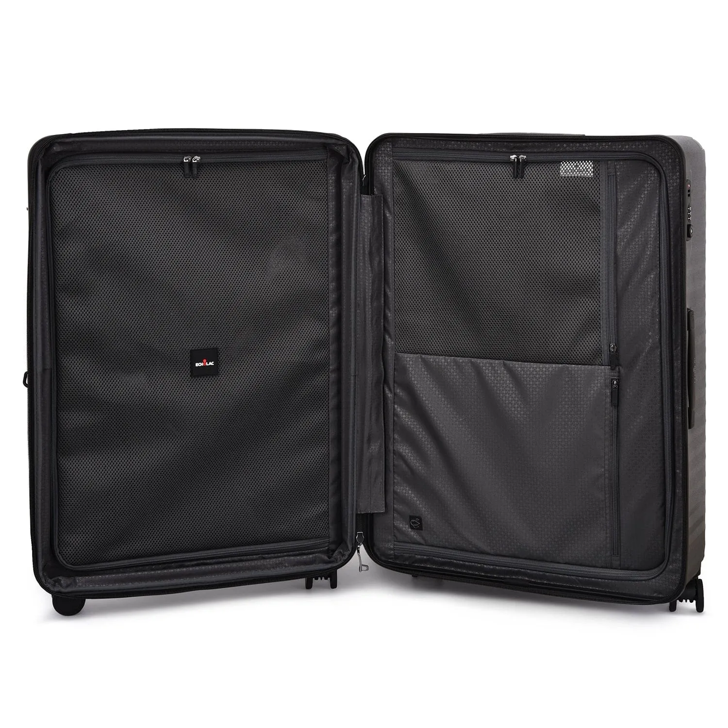 Echolac Celestra 76.5cm Hardcase Expandable 4 Double Wheel Check-In Luggage Trolley Black - PC183XA BLACK 28