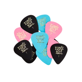 Ernie Ball 9176EB Thin Assorted Color Picks, Bag of 12