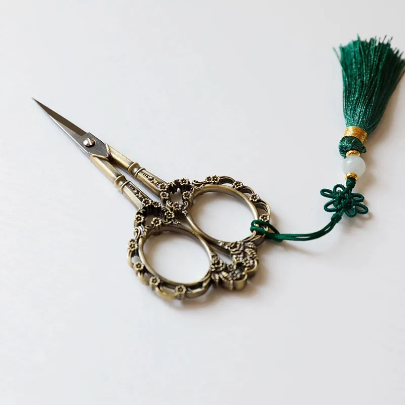 Exquisite Vintage Scissors with charm