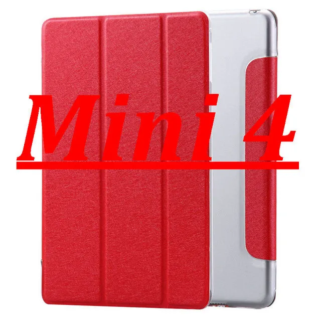 FLOVEME Luxury Leather Case For iPad Mini 1 2 3 4 Case Slim Clear Transparent Smart Back Cover for iPad Mini 1 2 3 4 Protector