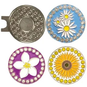 Flower Golf Ball Marker Pack