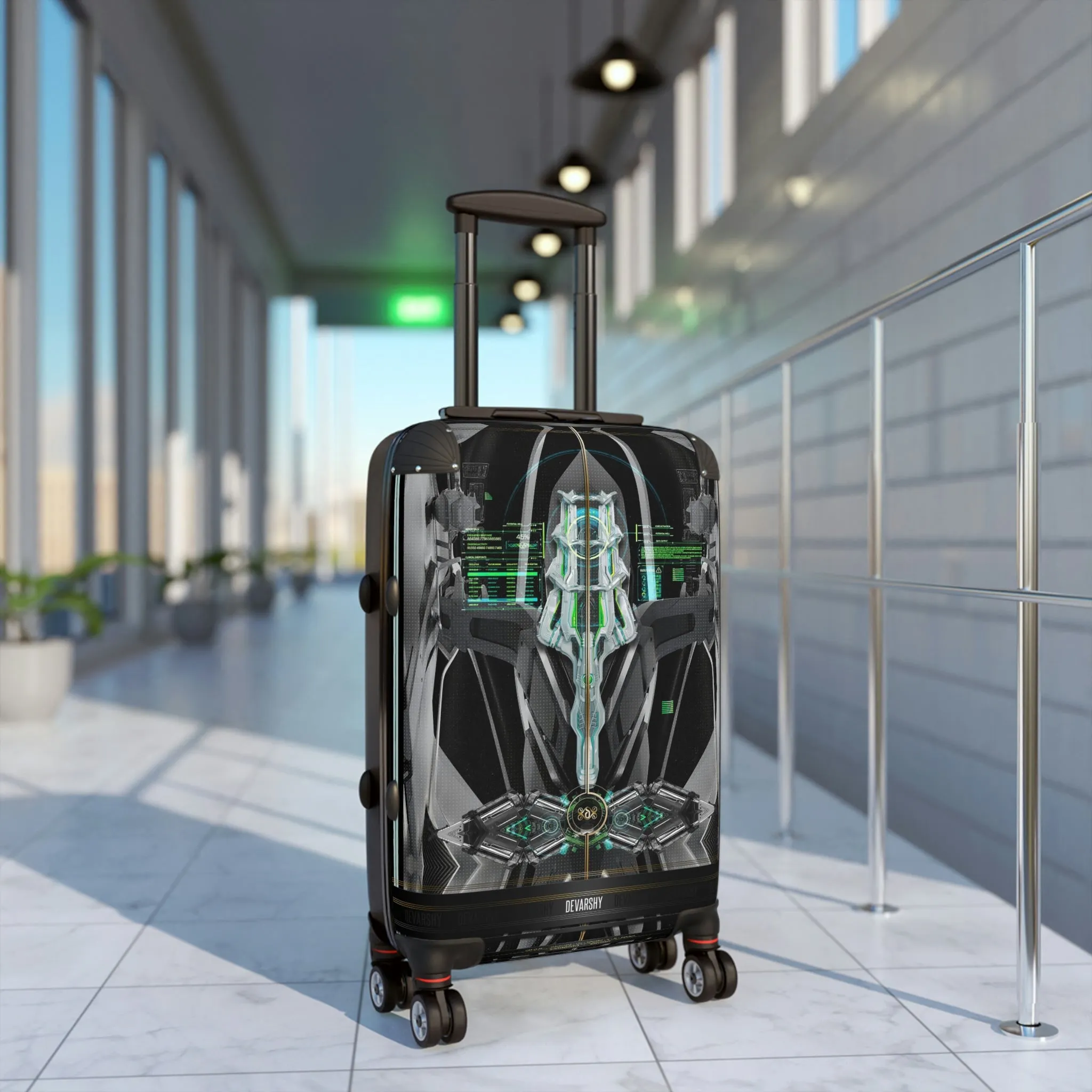 Futuristic Design Suitcase 3 Sizes Carry-on Suitcase Time Travel Luggage Hard Shell Suitcase  | 900030