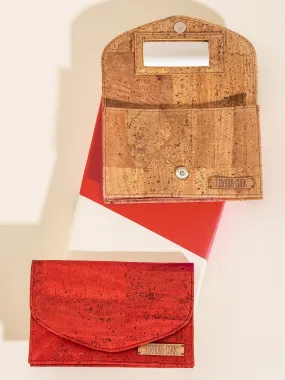 Glamour Meets Sustainability: Cork Cosmetic Bag with Mirror