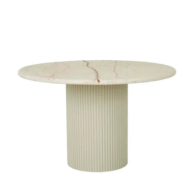 GLOBEWEST BENJAMIN RIPPLE MARBLE DINING TABLE