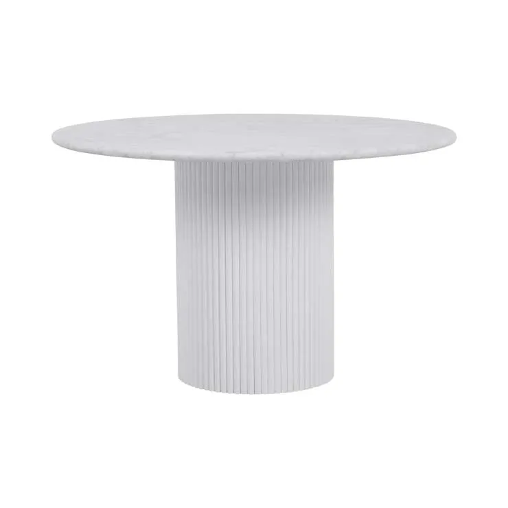 GLOBEWEST BENJAMIN RIPPLE MARBLE DINING TABLE