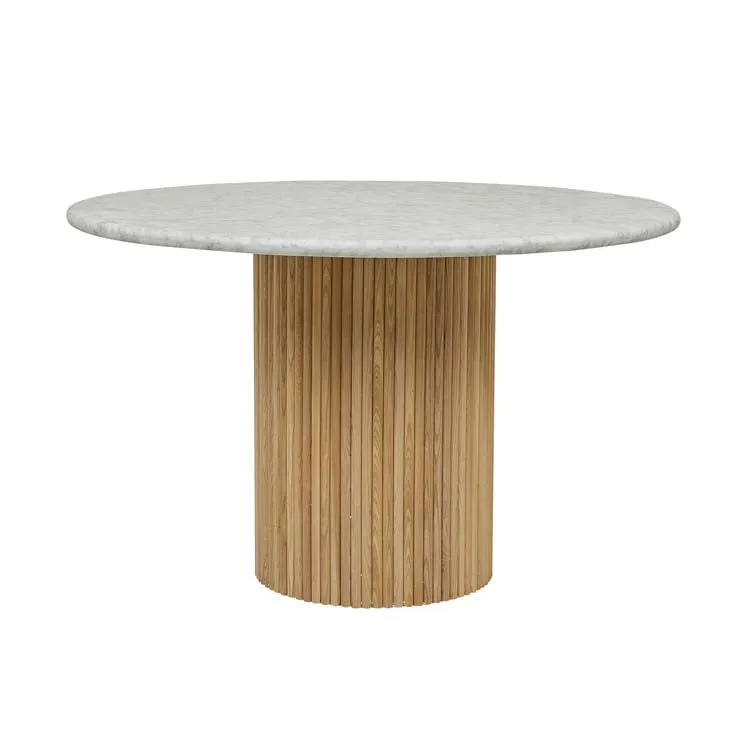 GLOBEWEST BENJAMIN RIPPLE MARBLE DINING TABLE