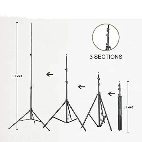 Green Screen Backdrop with Stand, 8.25FT X 11.25FT Wide Green Screen Backdrop with Stand Kit Include Carry Bag