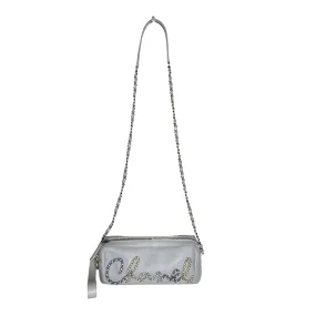 Grey Logo Crossbody Bag