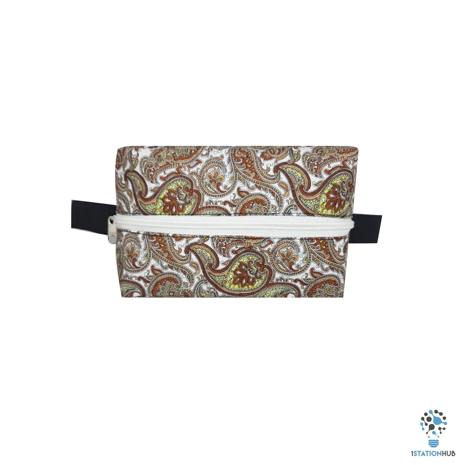 Handmade Storage Pouch - Brown Floral