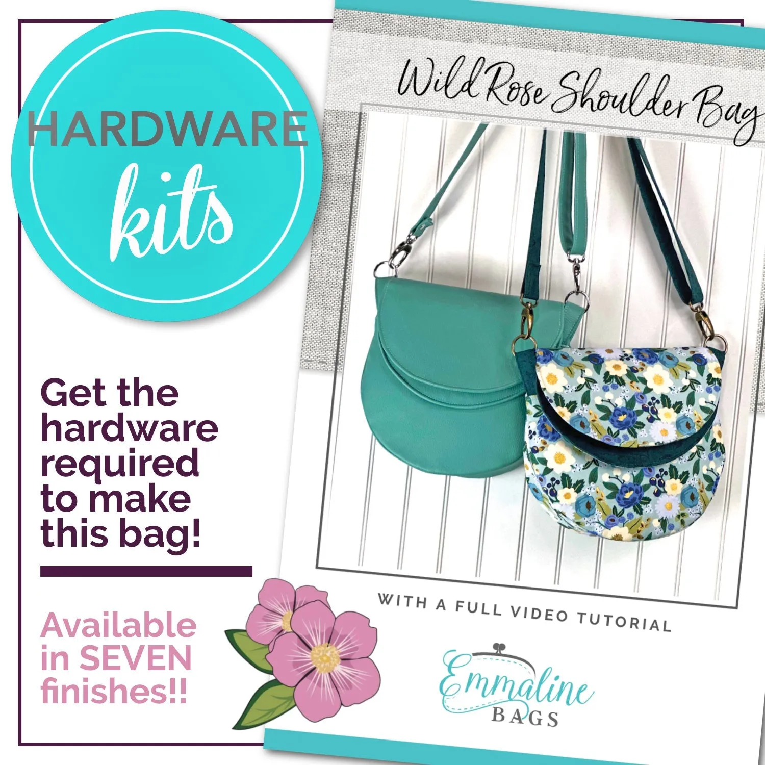 Hardware Kit - The Wild Rose Shoulder Bag