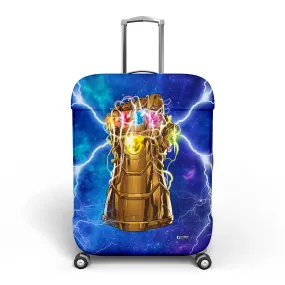 Heart Home Marvel The Infinity Gauntlet Luggage Cover | Polyester Travel Suitcase Cover | Washable | Stretchable Suitcase Protector | 26-30 Inch | Large | Sky Blue