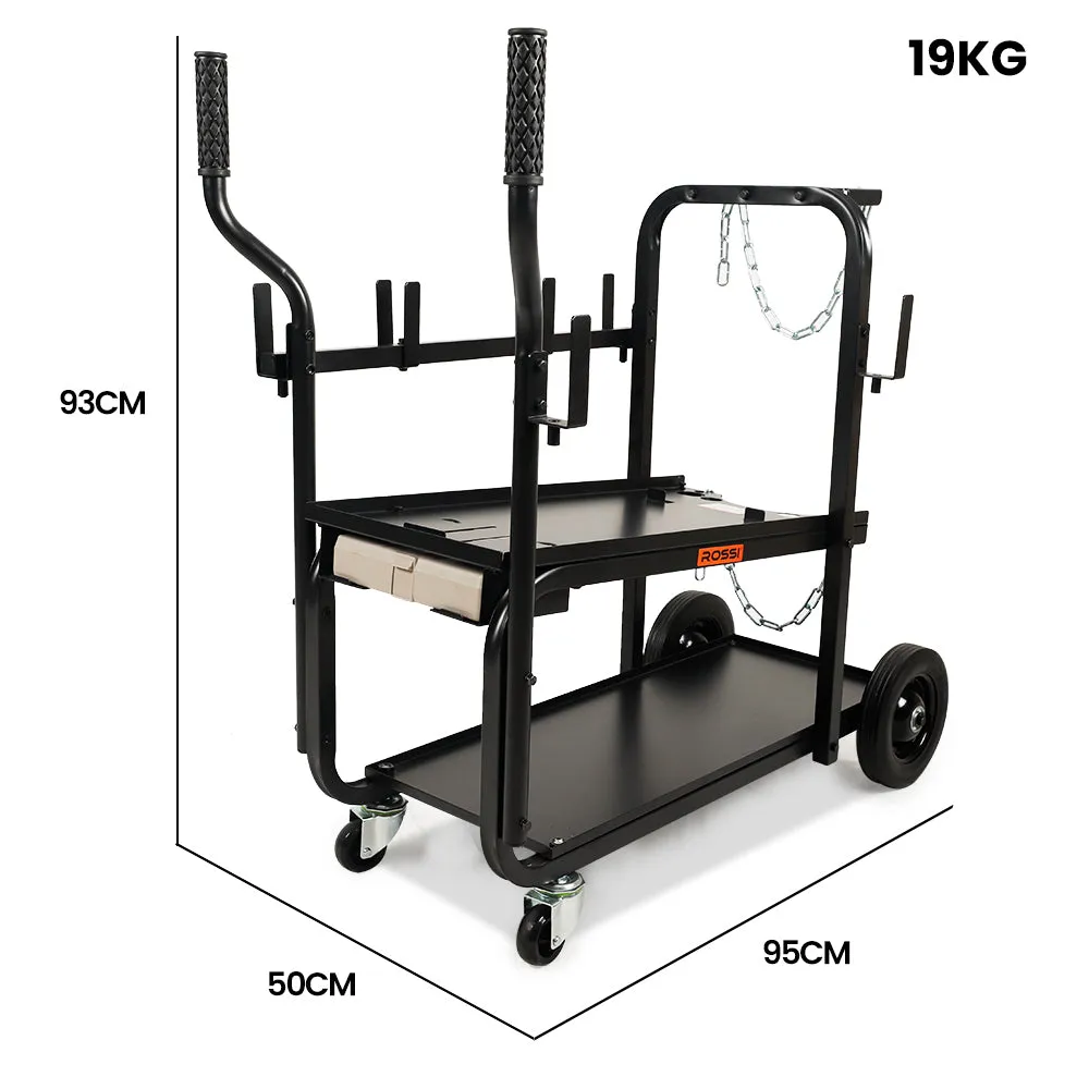 Heavy-Duty 160kg Welding Cart with Consumables Case - ROSSI