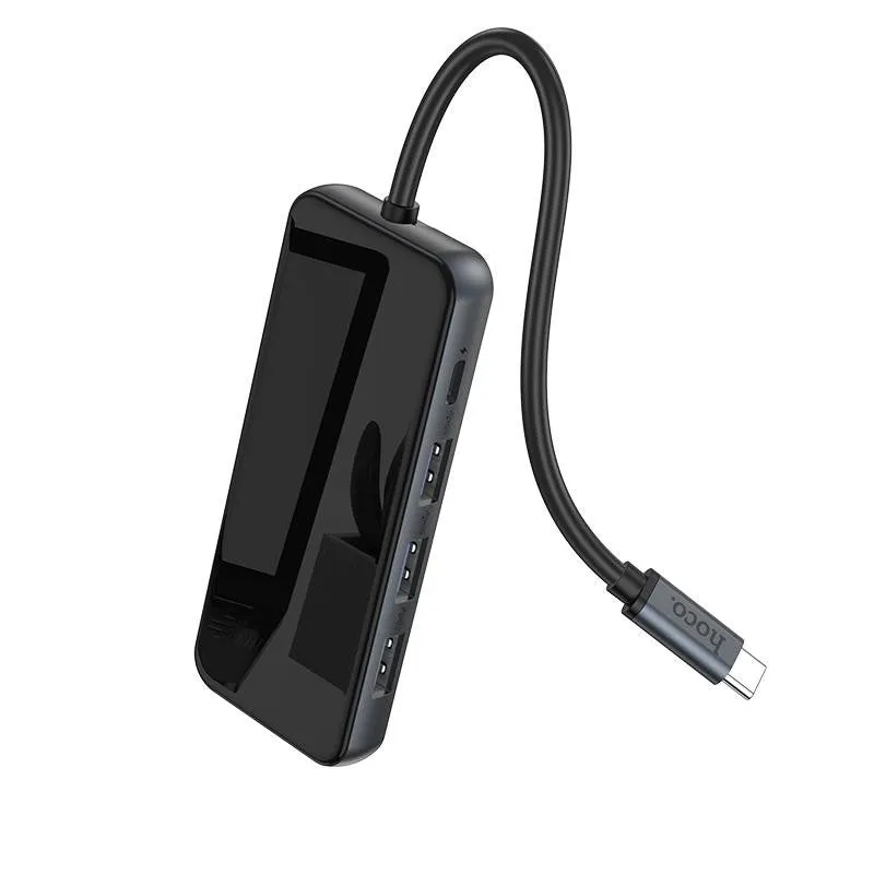 hoco. Type-C hub “HB15 Easy show” USB3.0*3   HDMI   PD