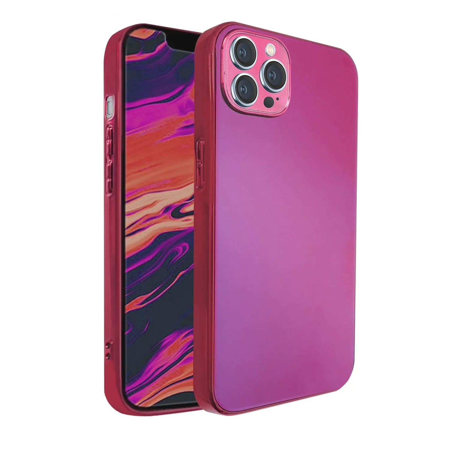 iPhone 13 Pro Max Case - Colored Reflective Mirror