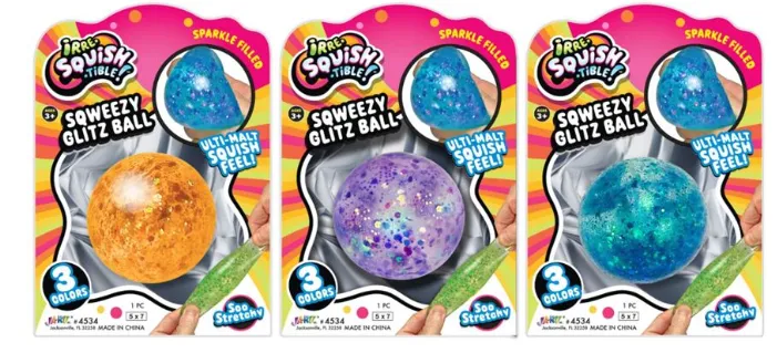 Irre Squish Tible Glitter Squeezy Ball