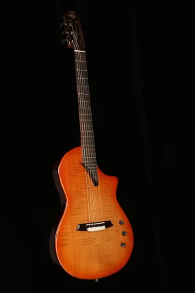 Katoh Hispania 'Sunburst' Crossover Thinline Hybrid Classical Electric Guitar