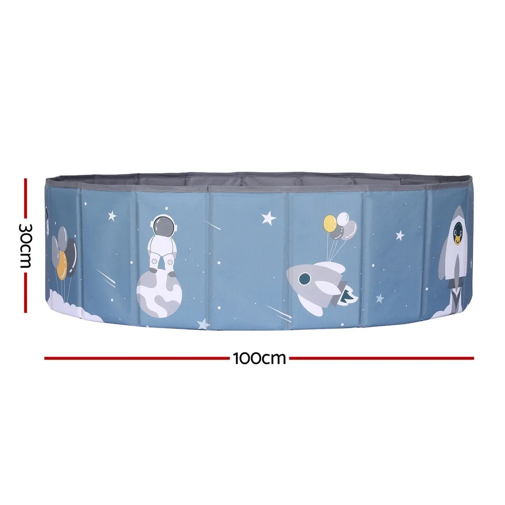 Kids Ball Pool Pit Toddler Play Foldable Child Playhouse Storage Bag Blue