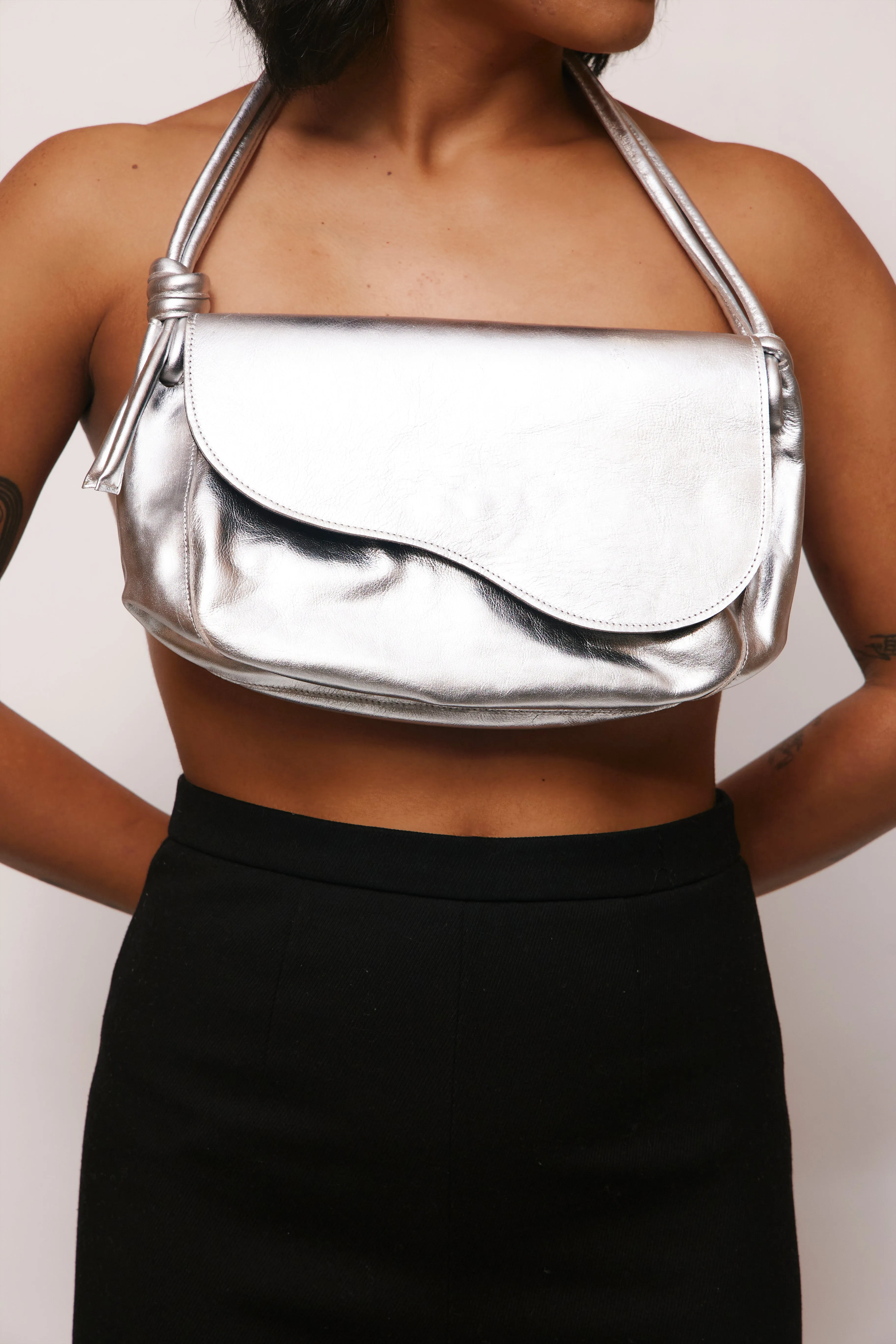 Kim Silver Handbag