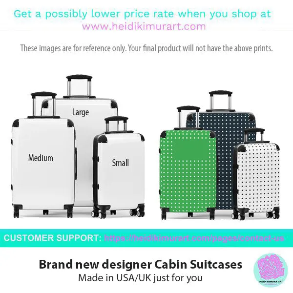 Light Blue Solid Color Suitcases, Modern Simple Minimalist Designer Suitcase Luggage (Small, Medium, Large)