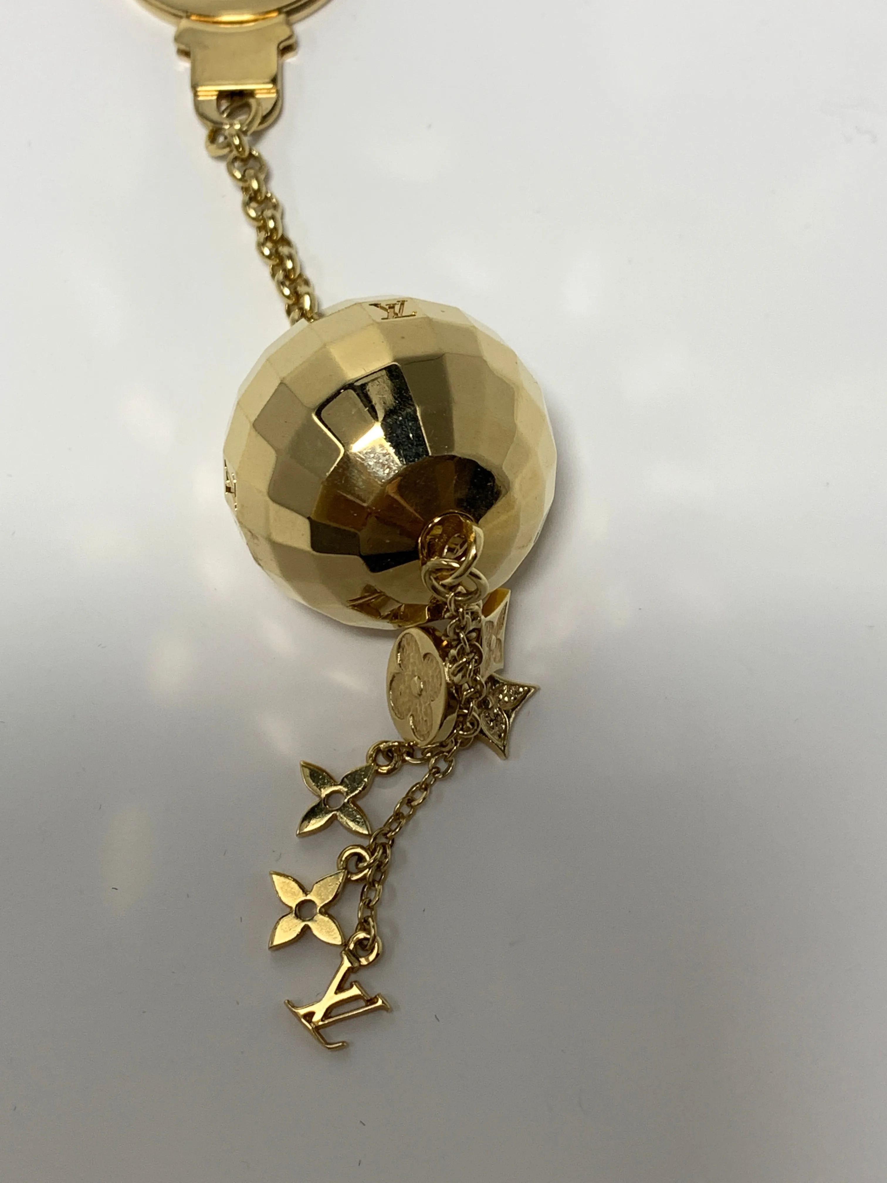 Louis Vuitton Ball and Tassel Bag Charm/Key Fob