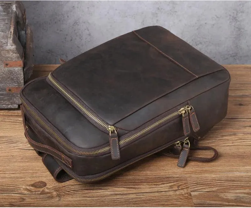 M802 Cool Backpack - Vintage Leather Bag For Men's