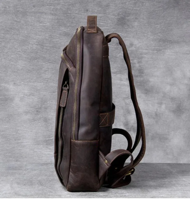 M802 Cool Backpack - Vintage Leather Bag For Men's