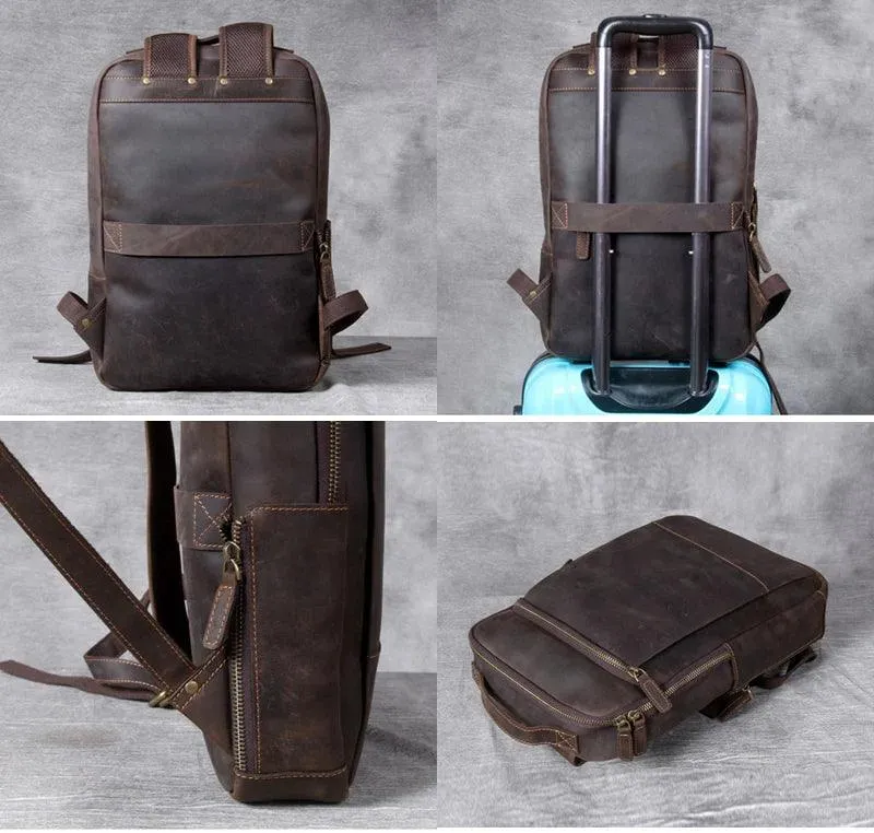 M802 Cool Backpack - Vintage Leather Bag For Men's