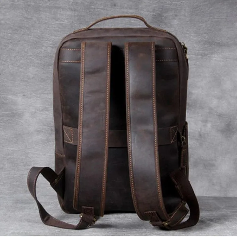 M802 Cool Backpack - Vintage Leather Bag For Men's