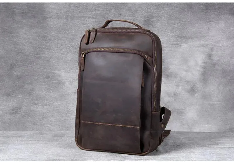 M802 Cool Backpack - Vintage Leather Bag For Men's