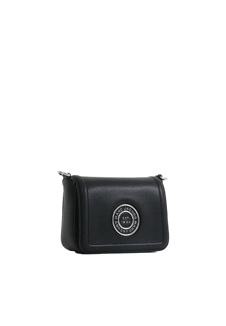 Marc Jacobs Small Full Flap Logo Shoulder bag In Black H130L01RE22