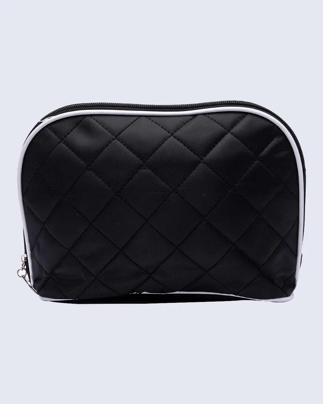 Market99 Cosmetic Bag, for Home & Travel, Black, Polyester