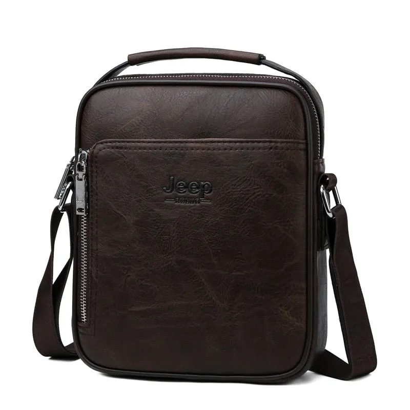 Men Messenger Bags High Quality Split Leather Large Capacity Bag