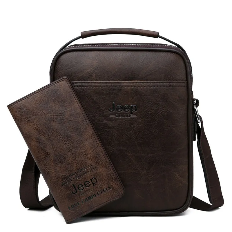 Men Messenger Bags High Quality Split Leather Large Capacity Bag